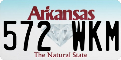 AR license plate 572WKM