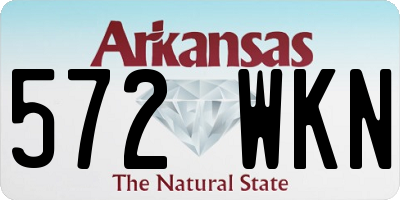 AR license plate 572WKN