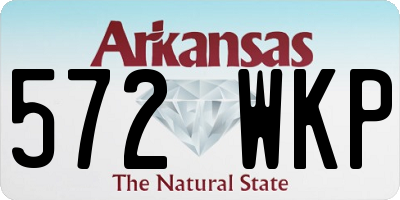 AR license plate 572WKP