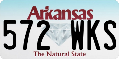 AR license plate 572WKS