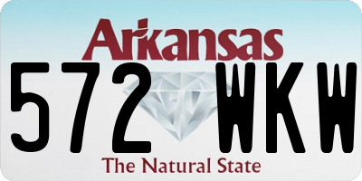 AR license plate 572WKW