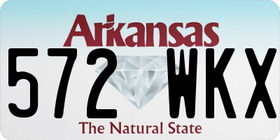 AR license plate 572WKX