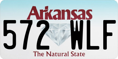 AR license plate 572WLF