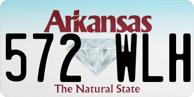 AR license plate 572WLH