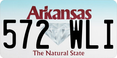 AR license plate 572WLI