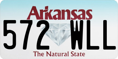 AR license plate 572WLL