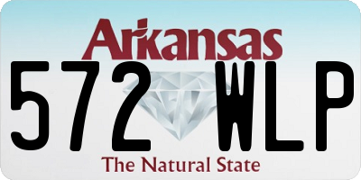 AR license plate 572WLP