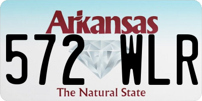 AR license plate 572WLR
