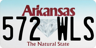 AR license plate 572WLS