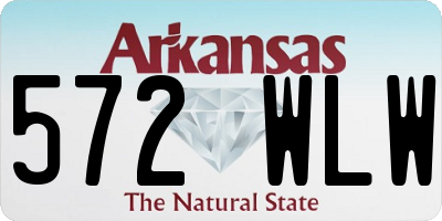 AR license plate 572WLW