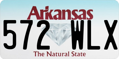 AR license plate 572WLX
