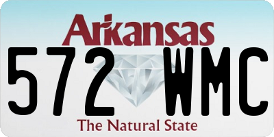 AR license plate 572WMC