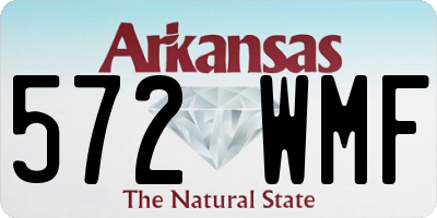 AR license plate 572WMF