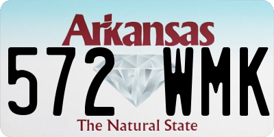 AR license plate 572WMK