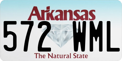 AR license plate 572WML