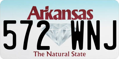 AR license plate 572WNJ