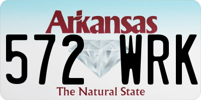 AR license plate 572WRK