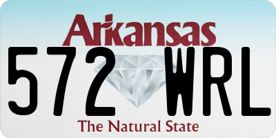 AR license plate 572WRL