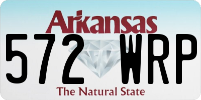 AR license plate 572WRP