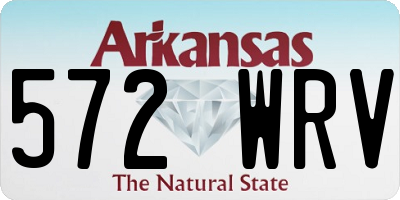 AR license plate 572WRV
