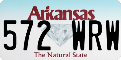 AR license plate 572WRW