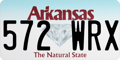 AR license plate 572WRX