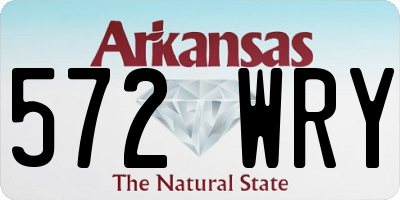AR license plate 572WRY