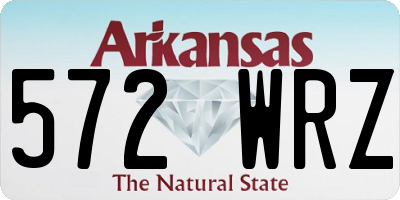 AR license plate 572WRZ