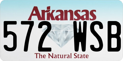 AR license plate 572WSB