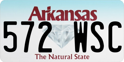 AR license plate 572WSC