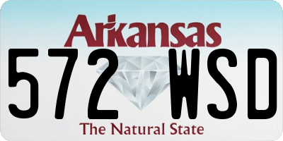 AR license plate 572WSD