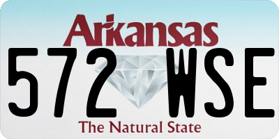 AR license plate 572WSE