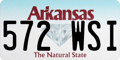 AR license plate 572WSI
