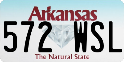 AR license plate 572WSL