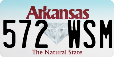 AR license plate 572WSM