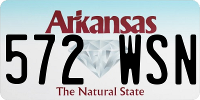 AR license plate 572WSN