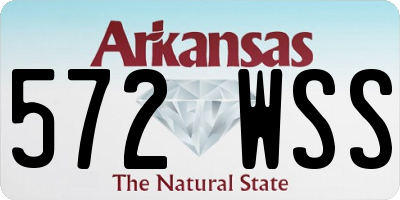 AR license plate 572WSS