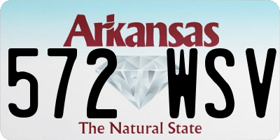 AR license plate 572WSV