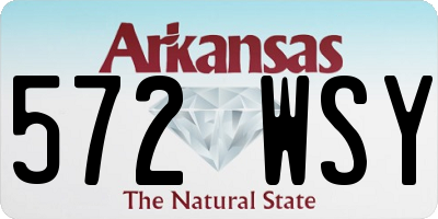 AR license plate 572WSY