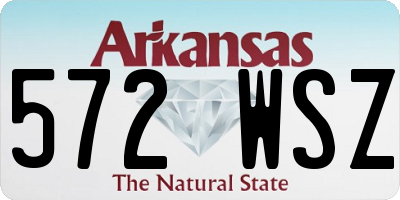 AR license plate 572WSZ