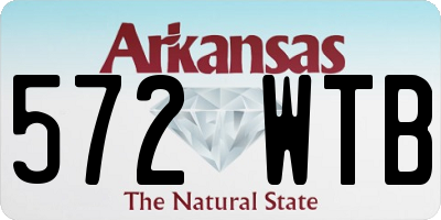 AR license plate 572WTB
