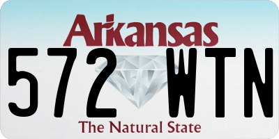 AR license plate 572WTN