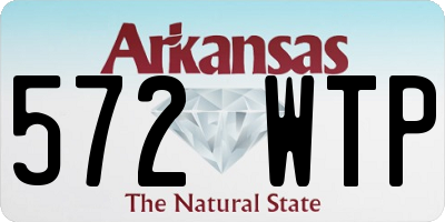 AR license plate 572WTP