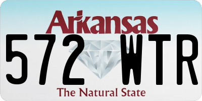 AR license plate 572WTR