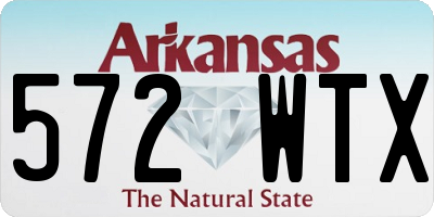AR license plate 572WTX