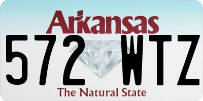 AR license plate 572WTZ