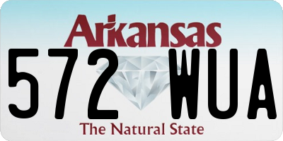 AR license plate 572WUA