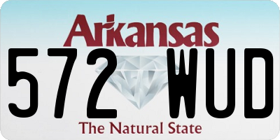 AR license plate 572WUD