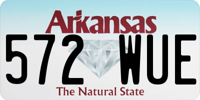 AR license plate 572WUE