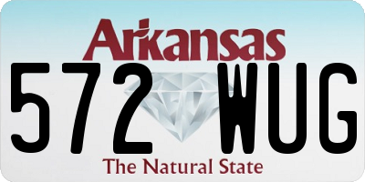 AR license plate 572WUG